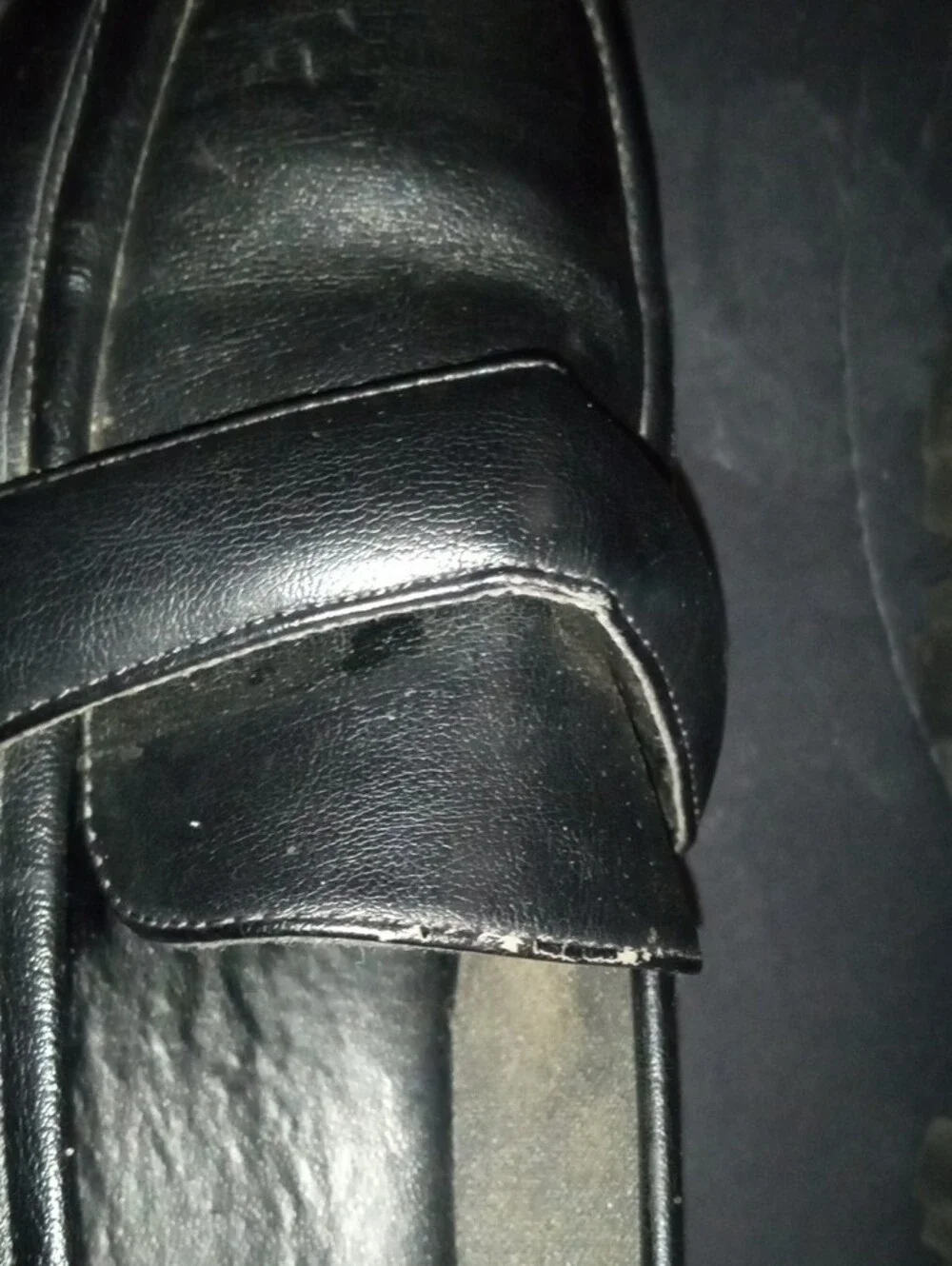 ASOS Black Chunky Lug-Sole Penny Loafers Size 10